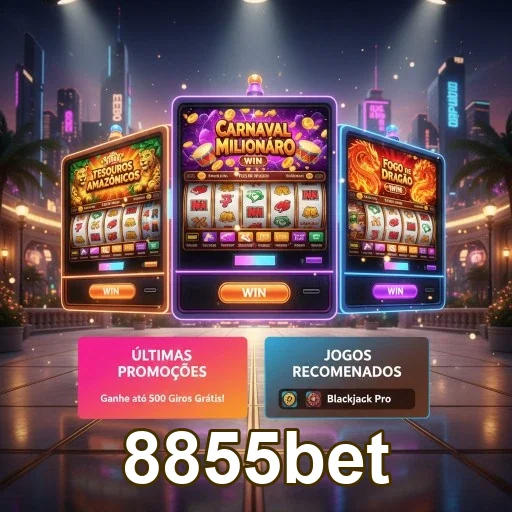Ilustração de Explore os melhores jogos e recompensas VIP na 8855bet