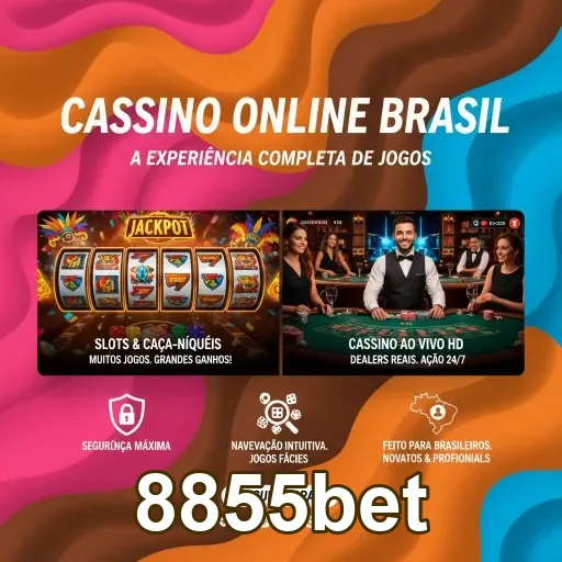 Ilustração de Explore os jogos online do 8855bet com total segurança