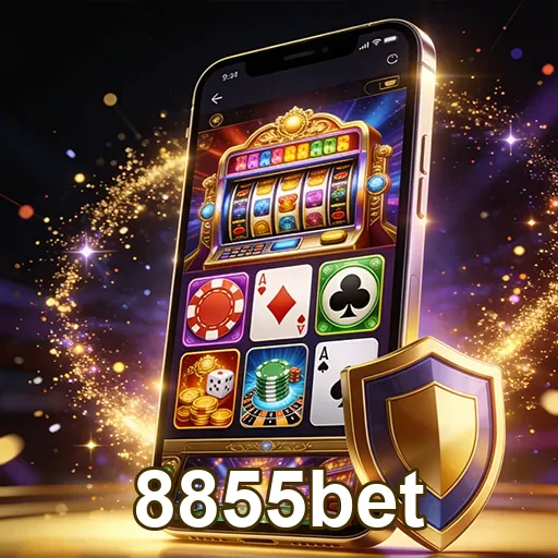 Ilustração de Explore os jogos online do 8855bet com total segurança
